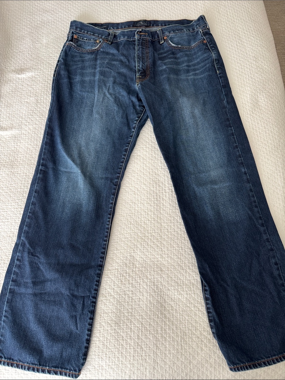 Lucky Brand Men's Straight Jeans in Dark Blue Wash
